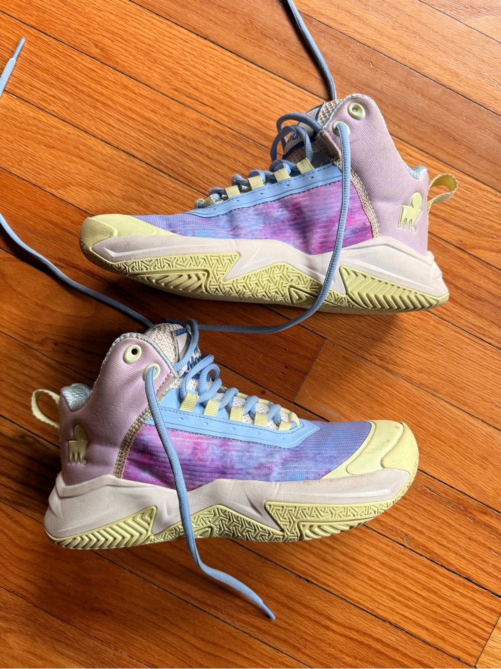 Kids Multicolor High-Top Athletic Sneakers